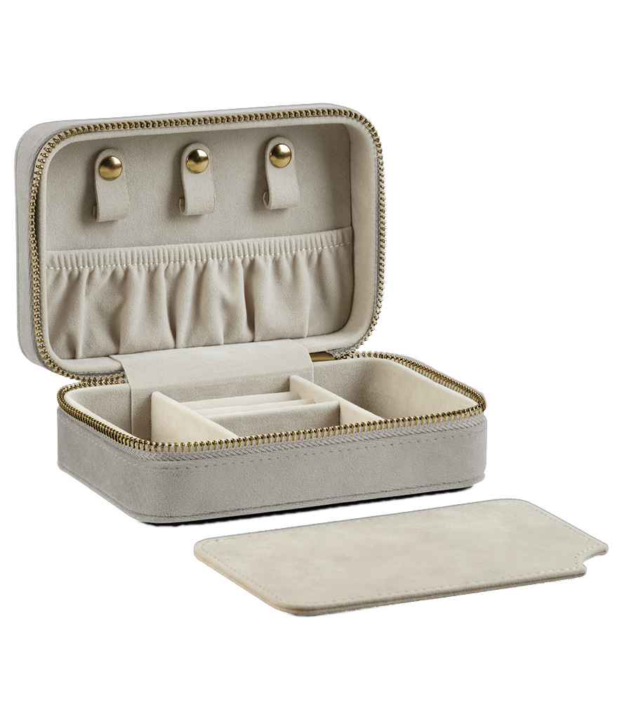BagBase Velvet Travel Jewellery Box - Moonstone (BG710)