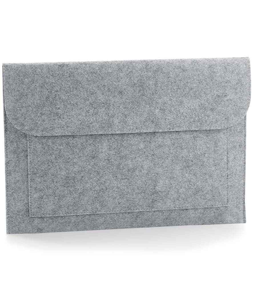 BagBase Felt Laptop/Document Slip - Grey Melange (BG726)