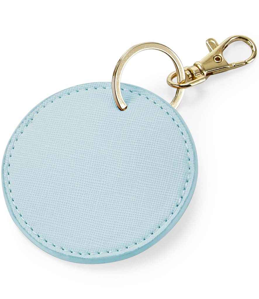 BagBase Boutique Circular Key Clip - Soft Blue (BG745)