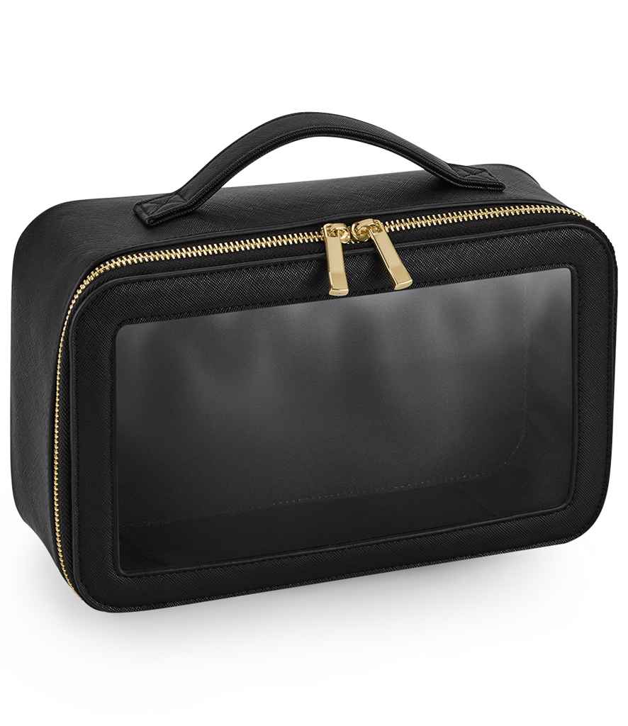 BagBase Boutique Clear Window Travel Case - Black (BG764)