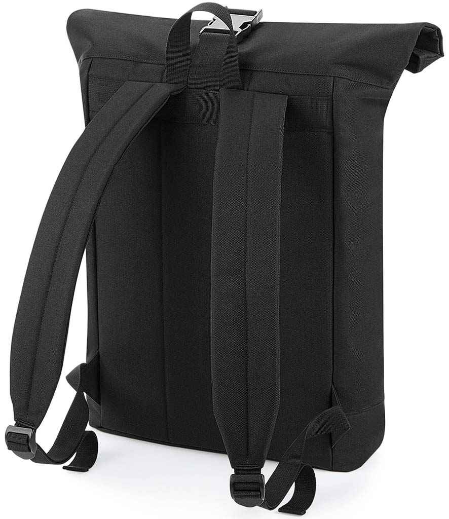 BagBase Roll-Top Backpack - Black (BG855)