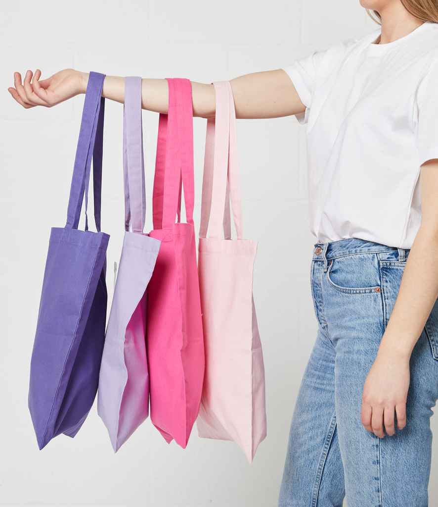 Brand Lab Cotton Long Handle Shopper - Purple (BR001)
