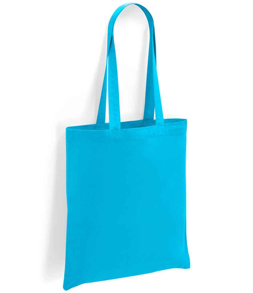 Brand Lab Cotton Long Handle Shopper - Turquoise Blue (BR001)