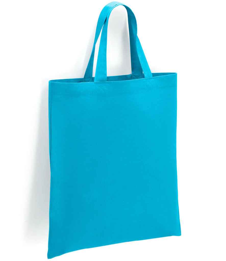 Brand Lab Cotton Short Handle Shopper - Turquoise Blue (BR002)