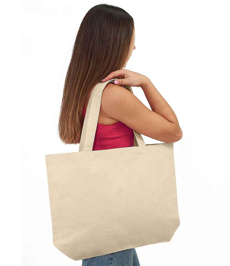 Brand Lab Organic Oversized Tote Bag - Natural (BR053)