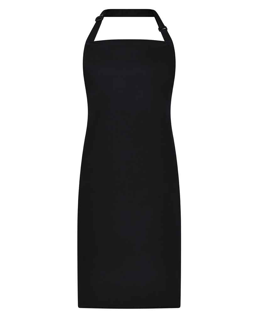 Brand Lab Adjustable Bib Apron - Black (BR500)