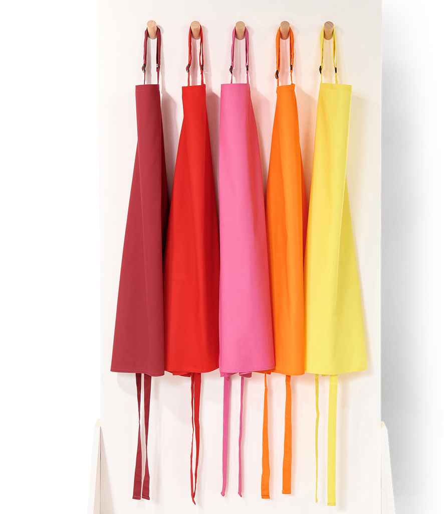 Brand Lab Adjustable Bib Apron - Burgundy (BR500)