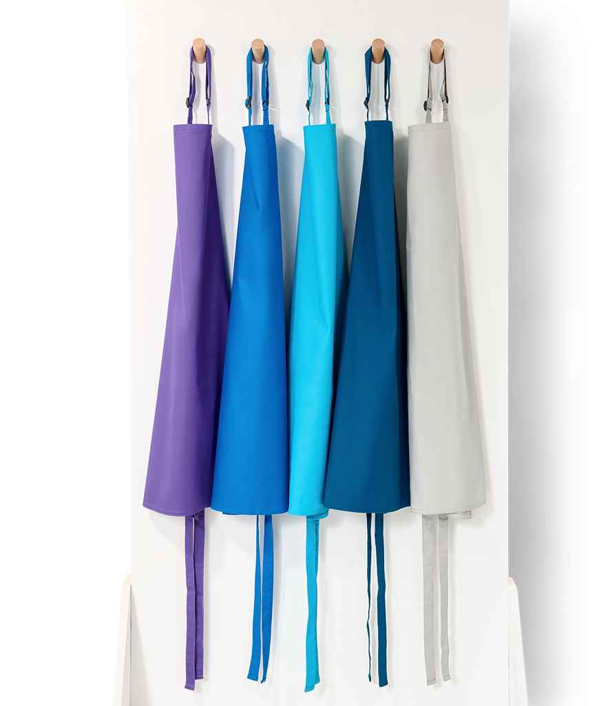 Brand Lab Adjustable Bib Apron - Purple (BR500)