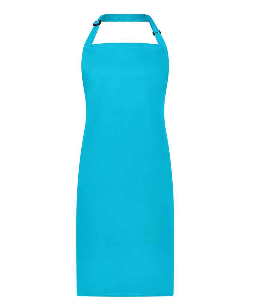 Brand Lab Adjustable Bib Apron - Turquoise Blue (BR500)