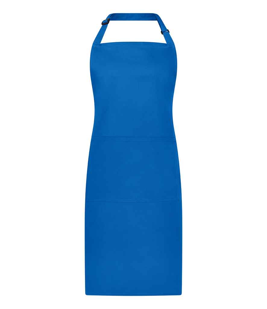 Brand Lab Adjustable Bib Pocket Apron - Royal Blue (BR501)