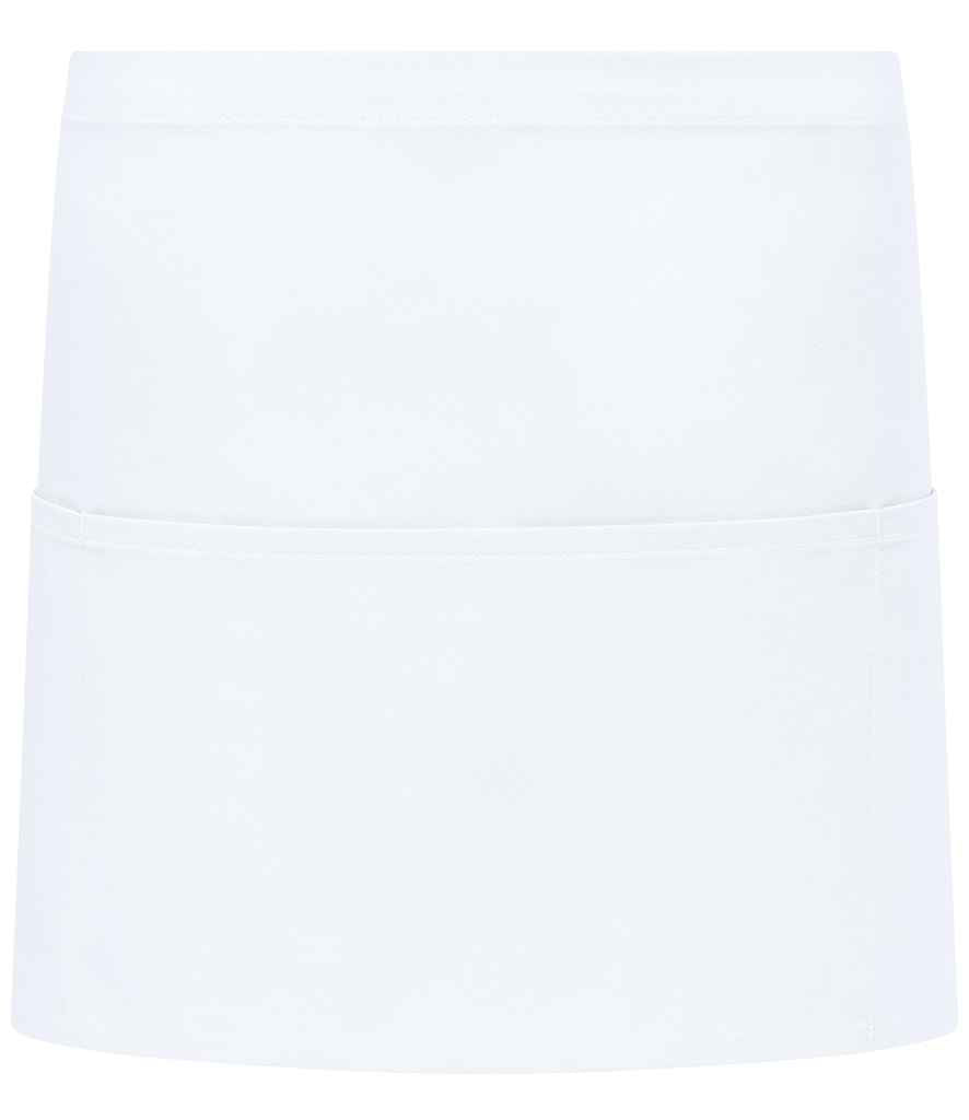 Brand Lab Organic/Recycled Waist Pocket Apron - White (BR551)