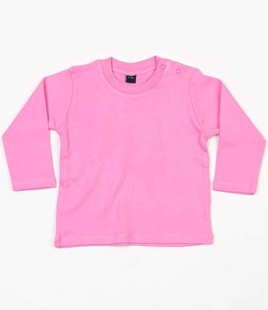 BabyBugz Baby Long Sleeve T-Shirt - Bubble Gum Pink (BZ11)