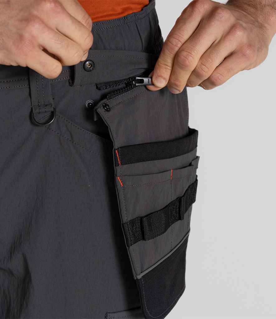 Craghoppers Workwear Sheffield Holster Trousers - Carbon Grey/Black (CR781)