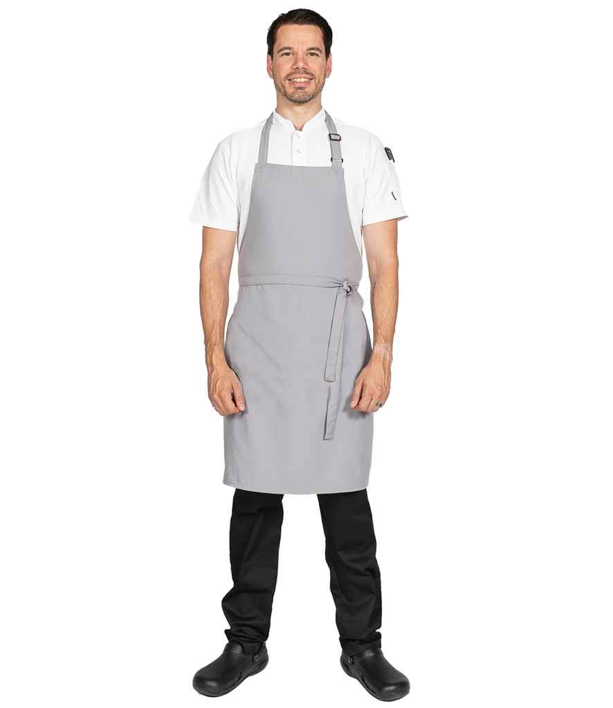 Dennys Polyester Bib Apron - LGR (DE100)
