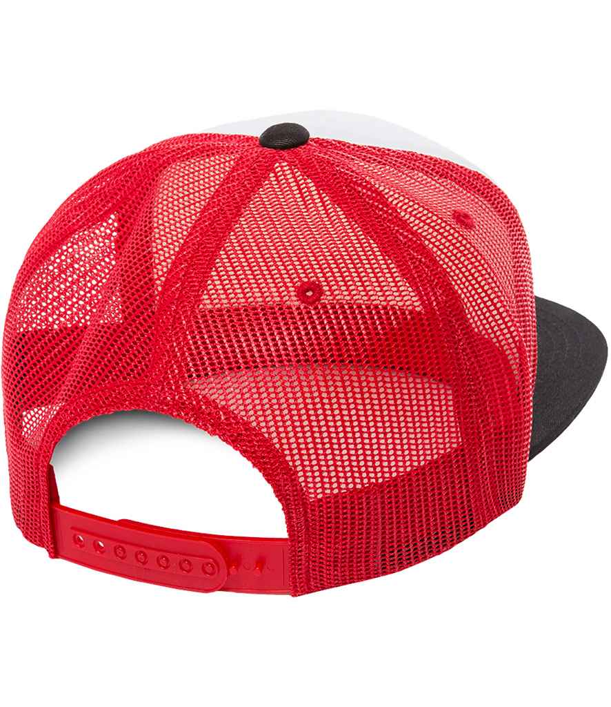 Flexfit Foam Trucker Cap - Black/White/Red (F6005FW)