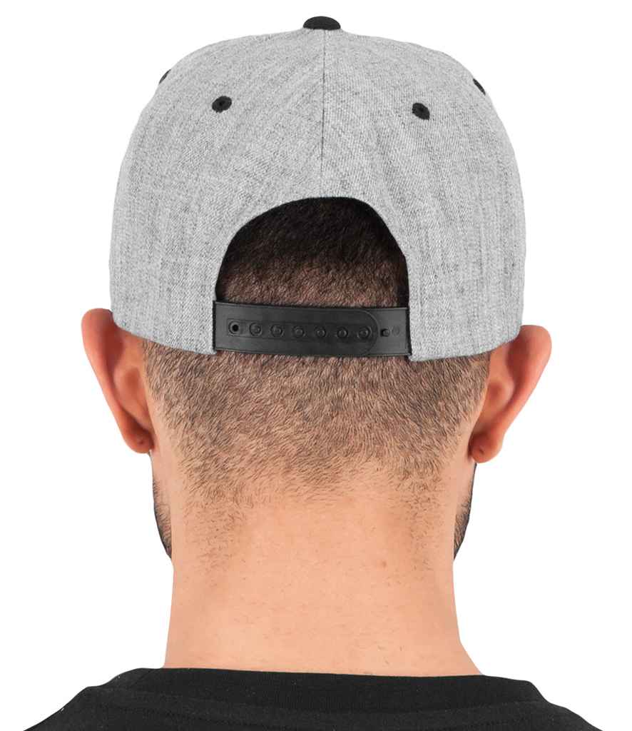 Flexfit Two Tone Classic Snapback Cap - Heather Grey/Black (F6089MT)