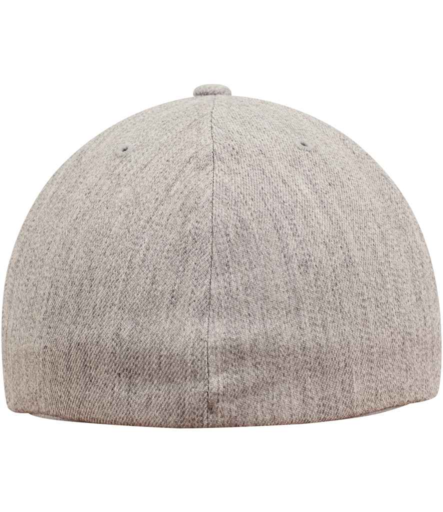 Flexfit Flat Visor Cap - Heather Grey (F6277FV)