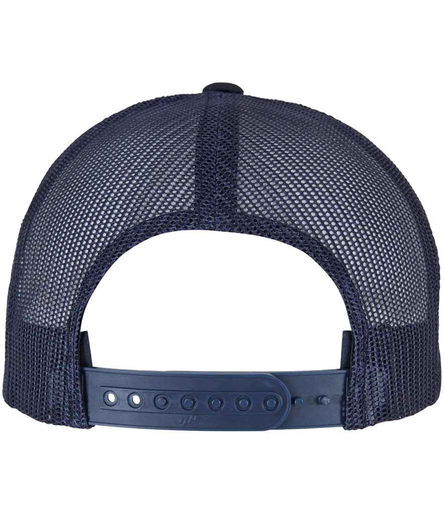 Flexfit 5 Panel Retro Trucker Cap - Dark Navy/Navy (F6506)