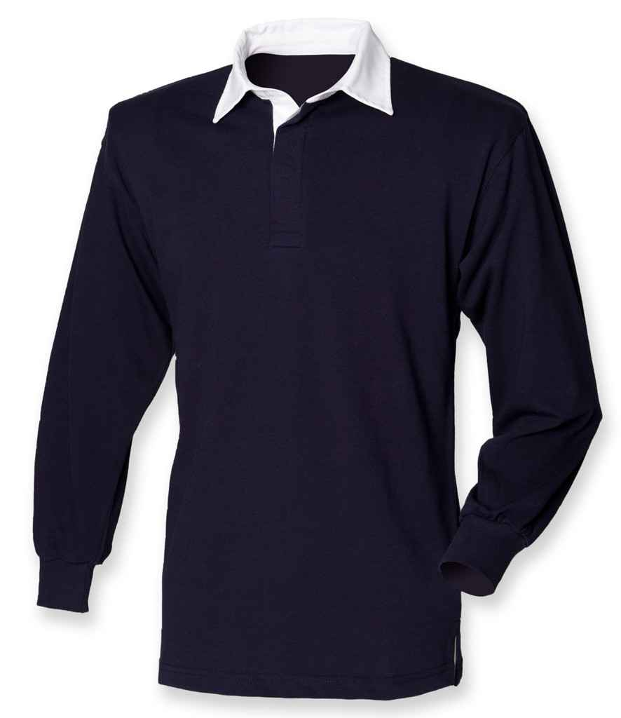 Front Row Classic Rugby Shirt - Navy/White (FR100)
