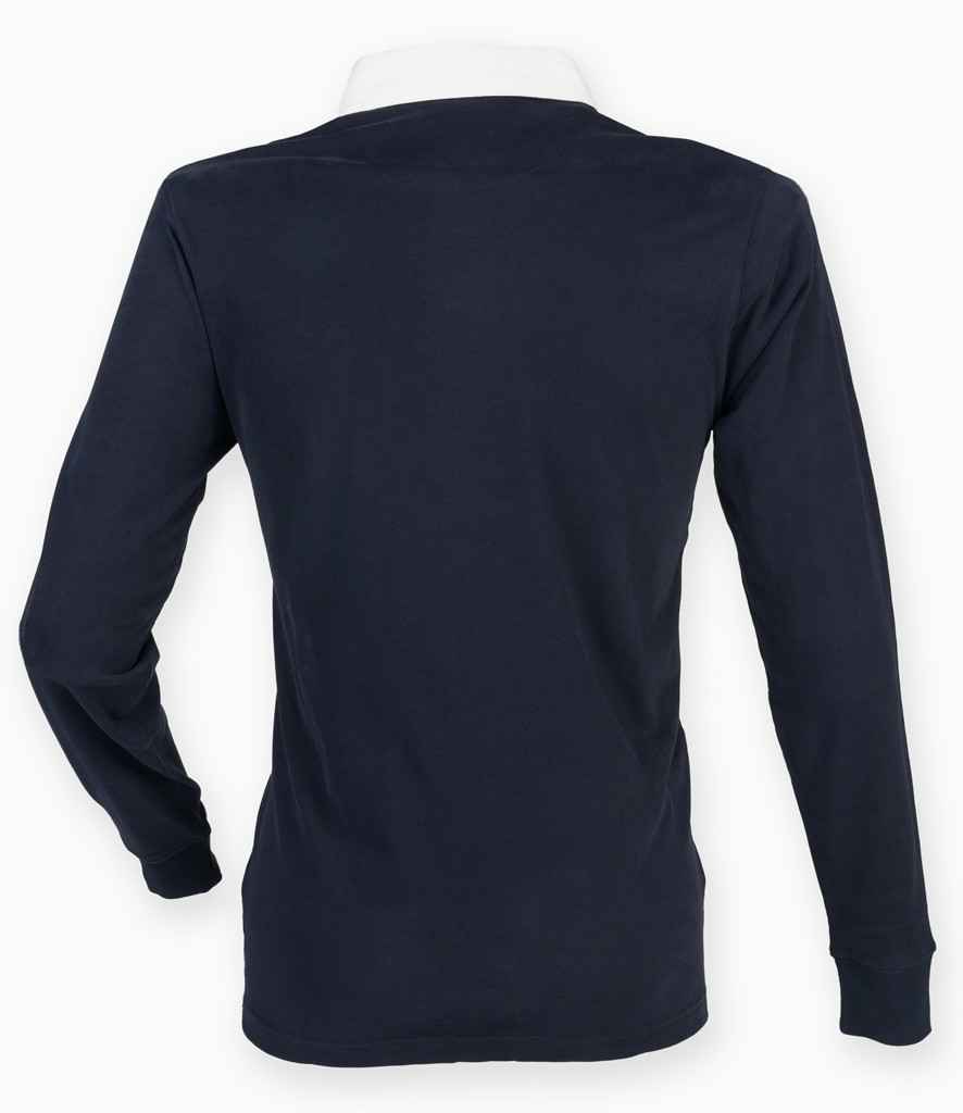 Front Row Premium Superfit Rugby Shirt - Navy (FR104)