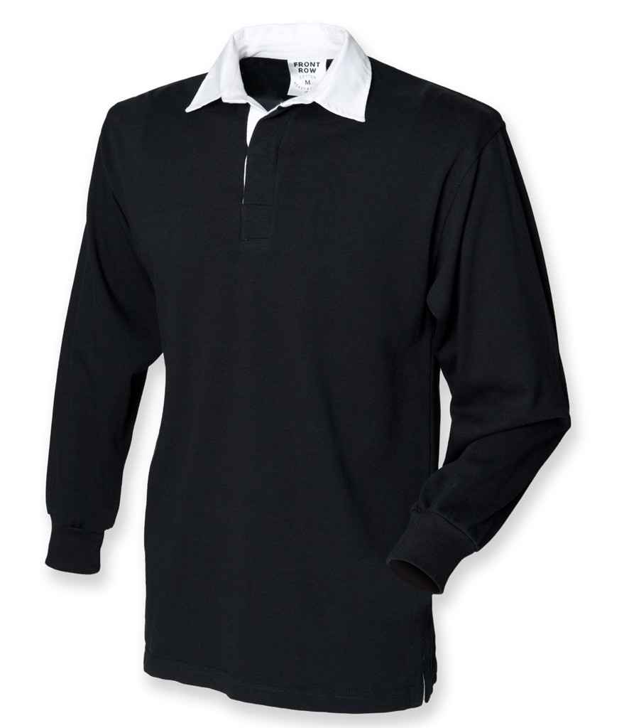 Front Row Original Rugby Shirt - Black (FR1)