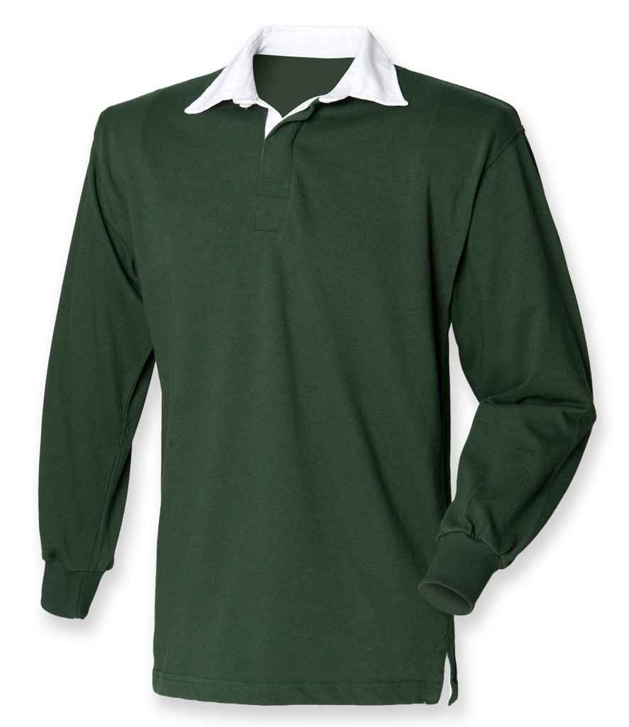 Front Row Original Rugby Shirt - Bottle Green (FR1)