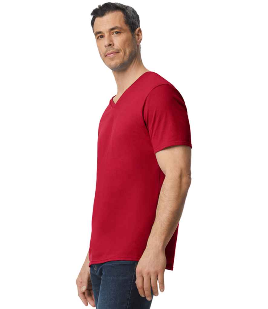 Gildan SoftStyle® V Neck T-Shirt - Cherry Red (GD10)
