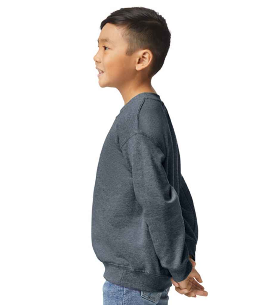 Gildan Kids Heavy Blend™ Drop Shoulder Sweatshirt - Dark Heather (GD56B)