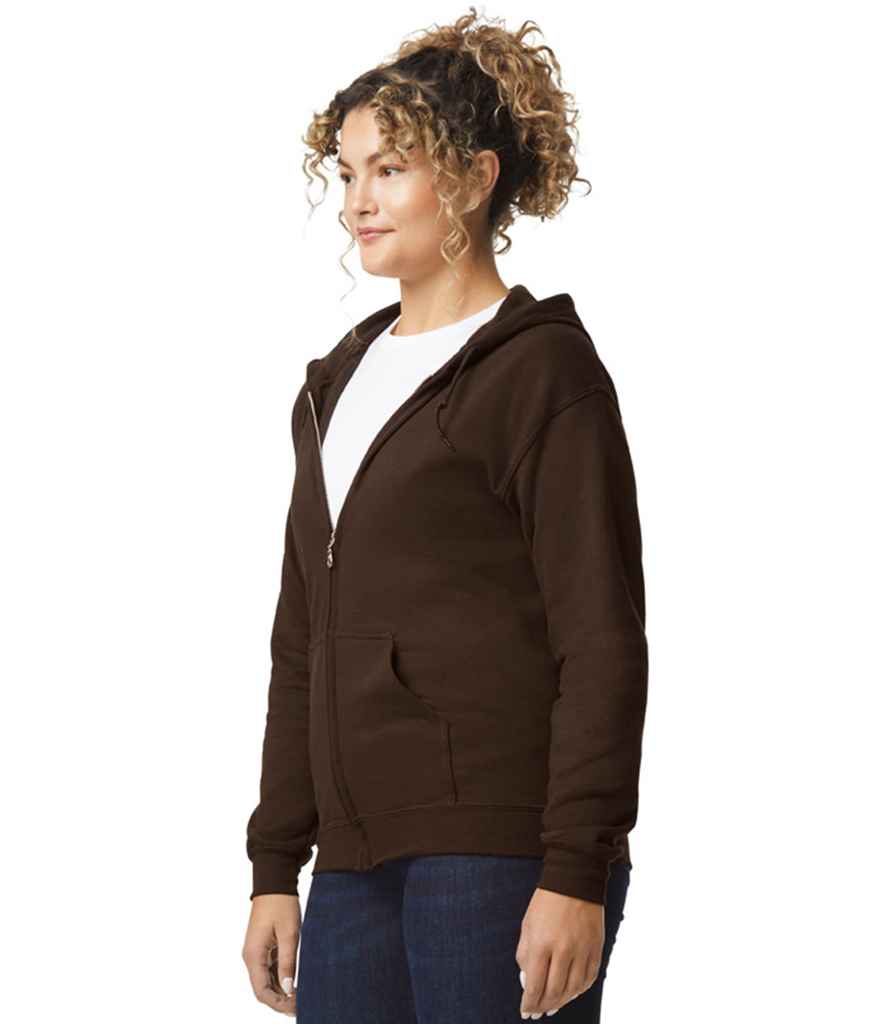 Gildan Heavy Blend™ Zip Hooded Sweatshirt - Dark Chocolate (GD58)
