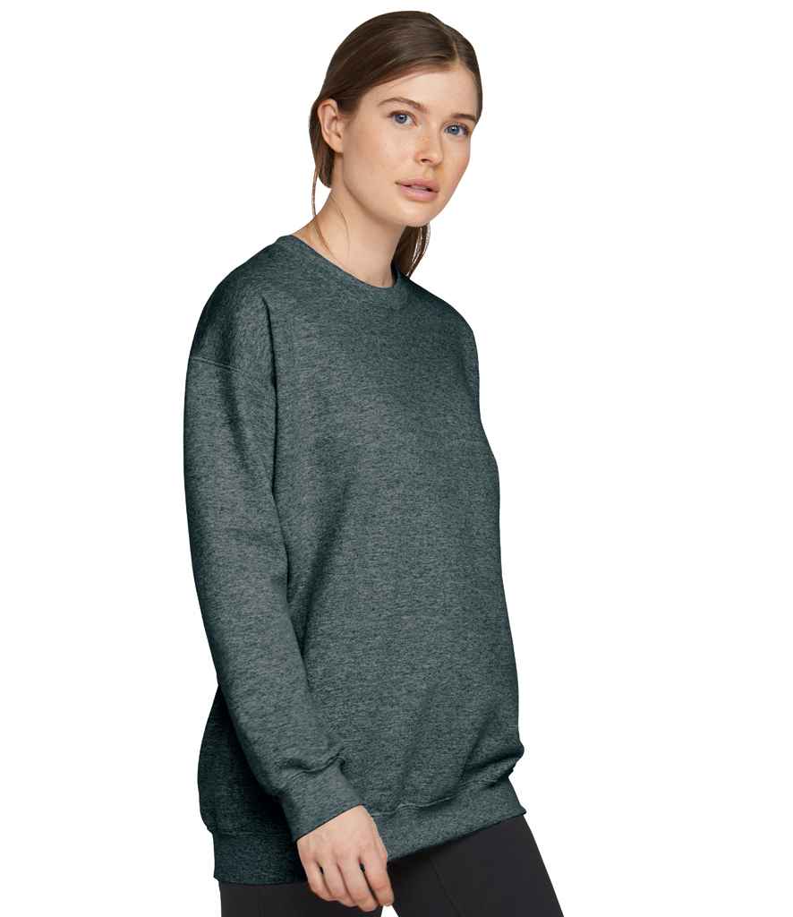 Gildan SoftStyle® Midweight Crew Neck Sweatshirt - Dark Heather (GD67)