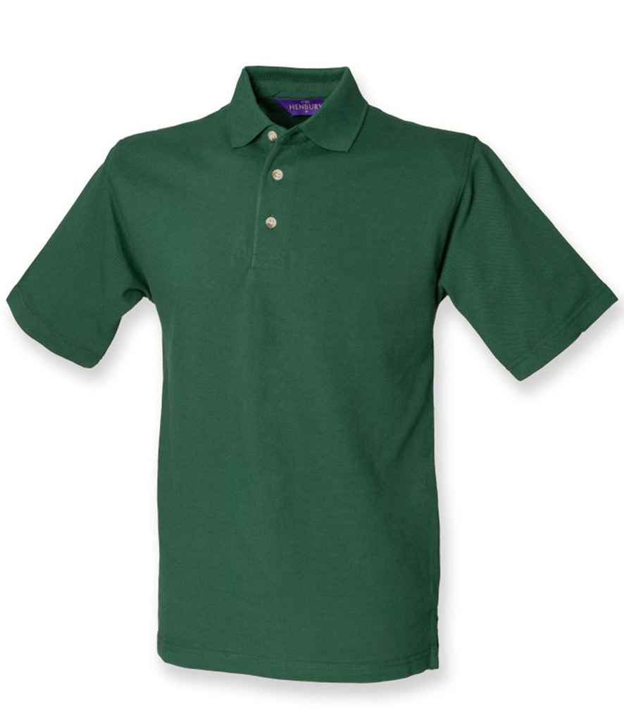 Henbury Henbury Classic Heavy Cotton Piqué Polo Shirt - Bottle Green (H100)