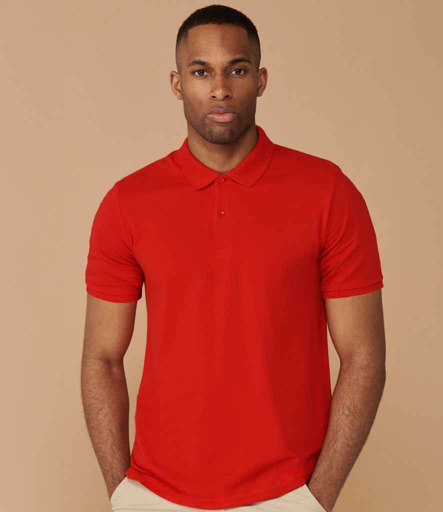 Henbury Henbury Modern Fit Cotton Piqué Polo Shirt - Classic Red (H101)