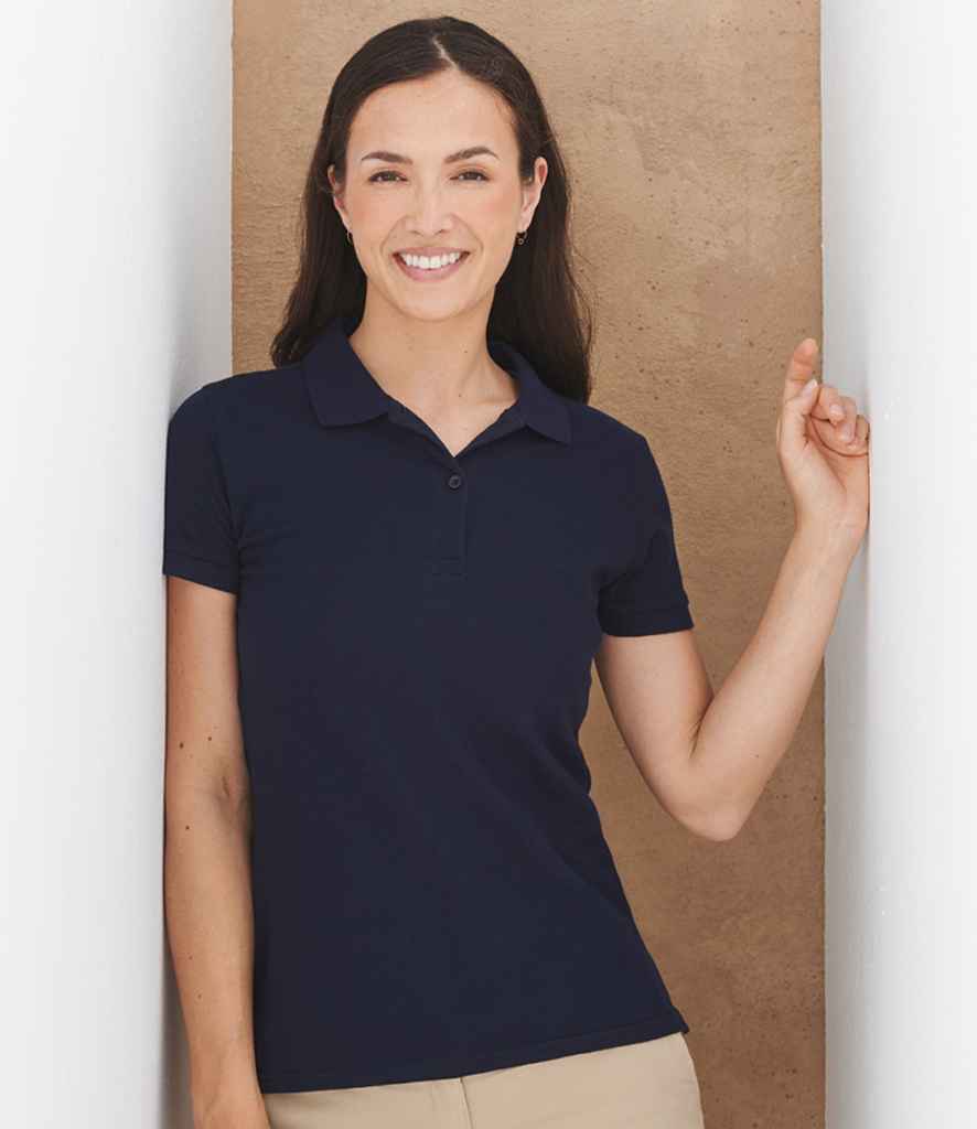 Henbury Henbury Ladies Modern Fit Cotton Piqué Polo Shirt - Navy (H102)