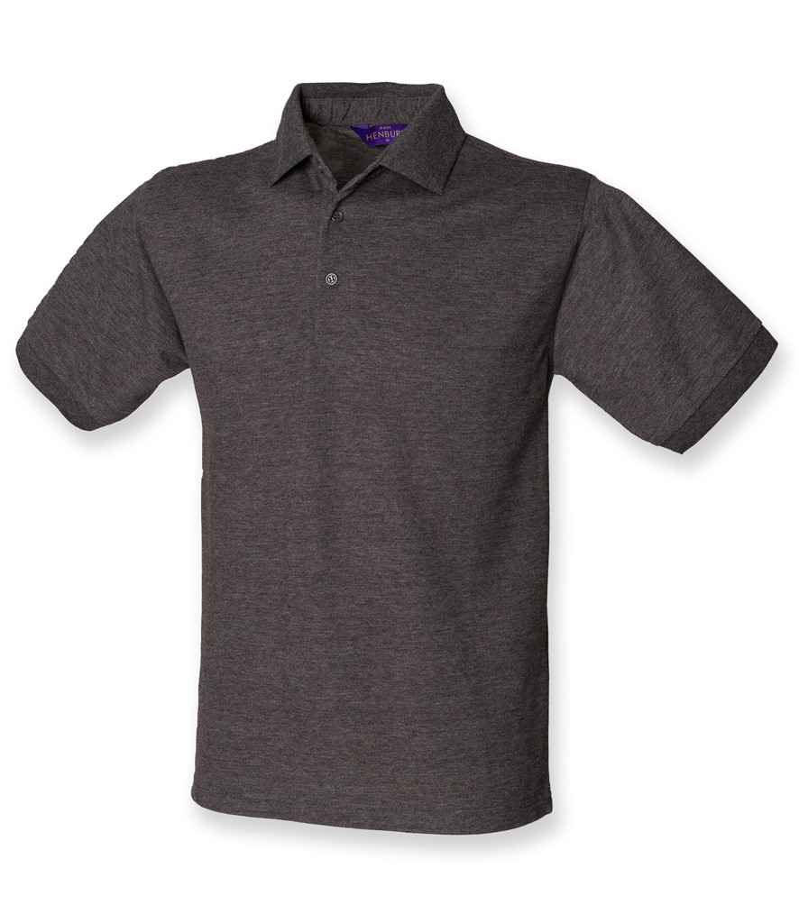 Henbury Henbury Heavy Poly/Cotton Piqué Polo Shirt - Charcoal (H400)