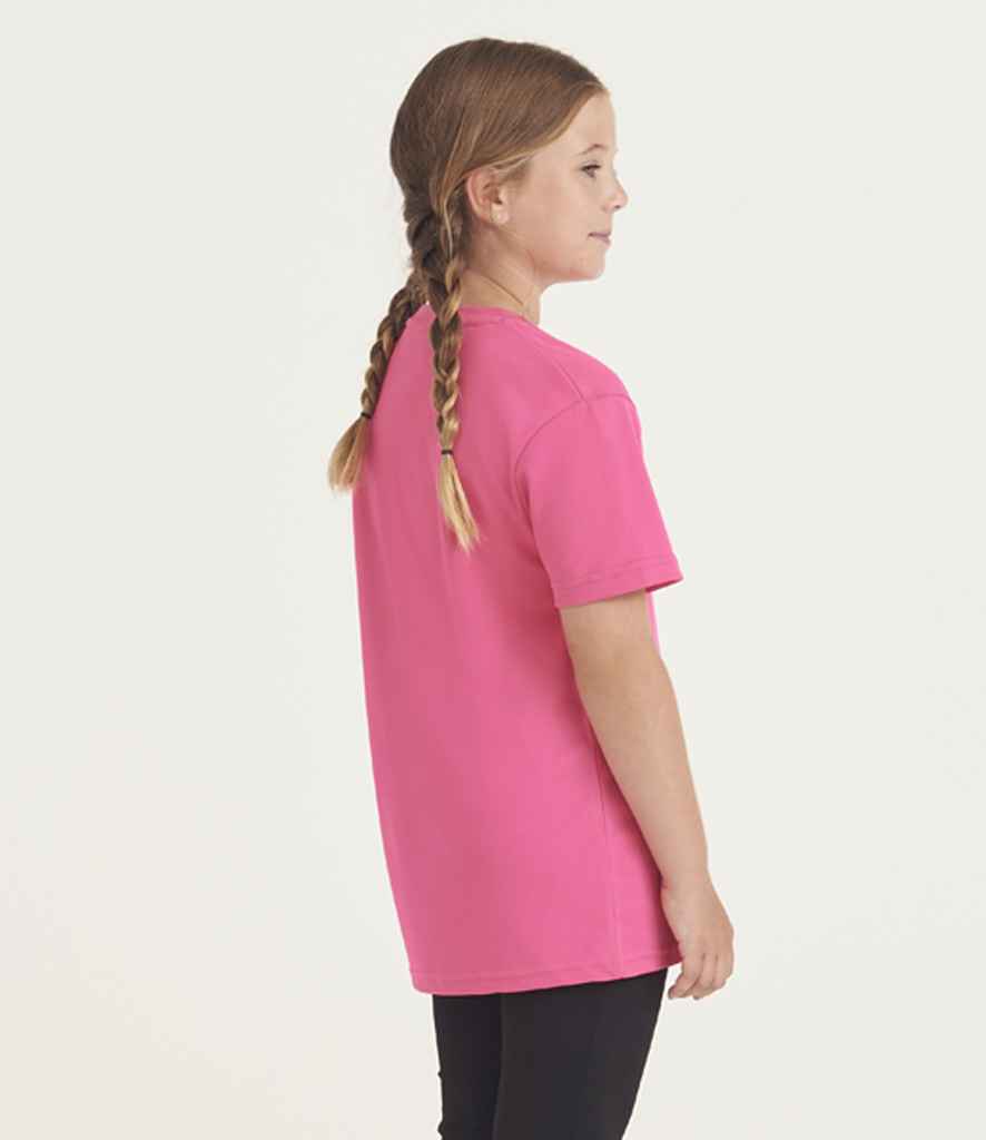 just cool awdis kids cool t-shirt - hyper pink (jc001b)