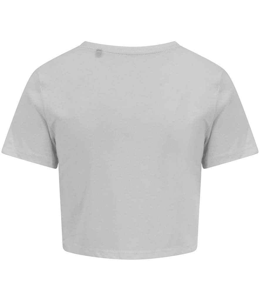 Just Ts AWDis Ladies Tri-Blend Cropped T-Shirt - Solid White (JT006)
