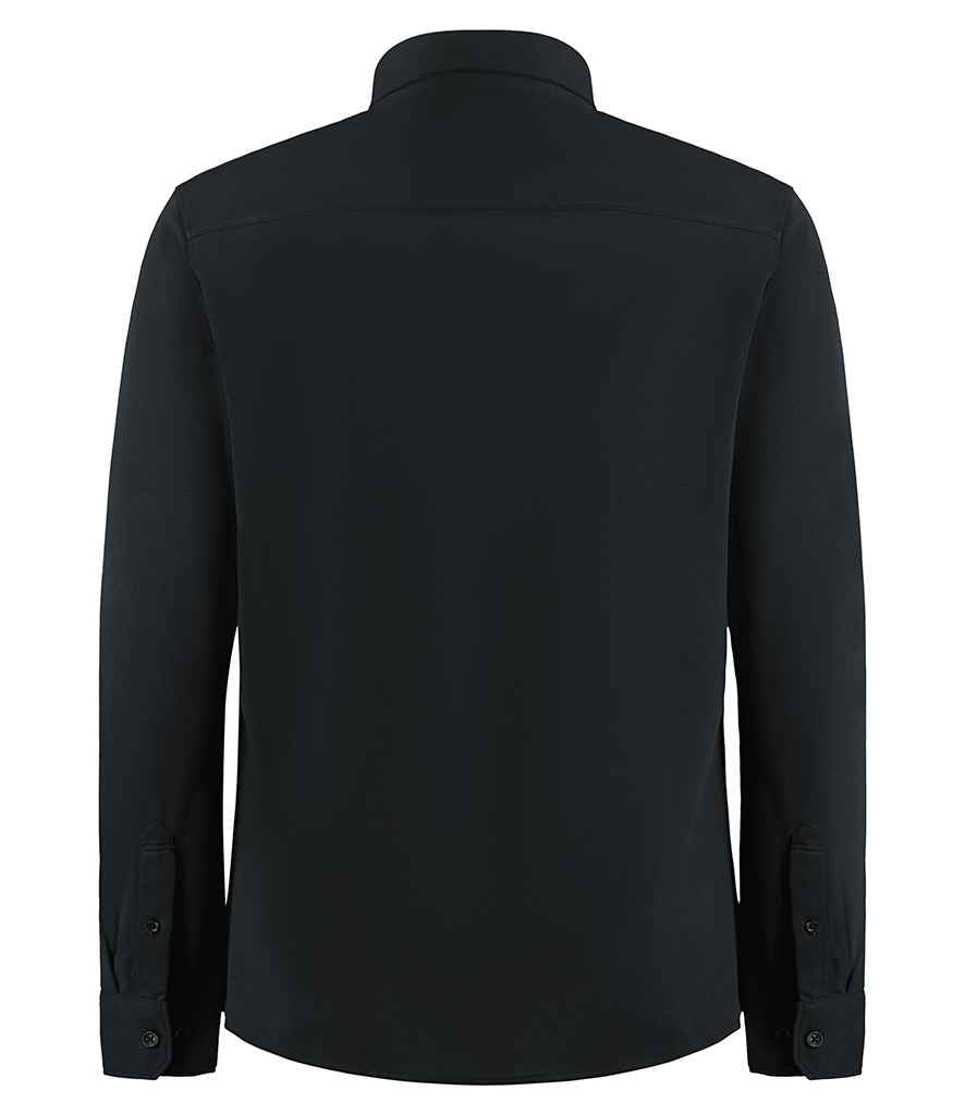 Kustom Kit Long Sleeve Superwash® 60°C Piqué Shirt (K143)