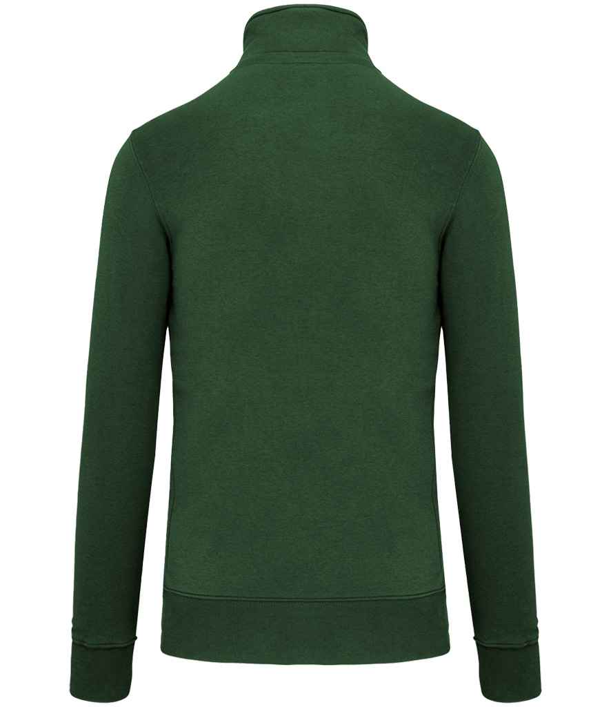 Kariban Zip Neck Sweatshirt - Forest Green (KB487)