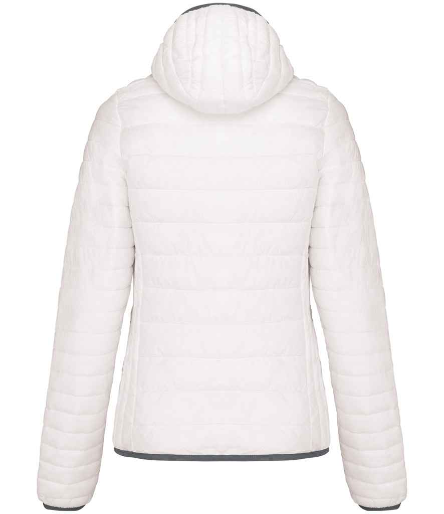 Kariban Ladies Lightweight Hooded Padded Jacket - White (KB6111)