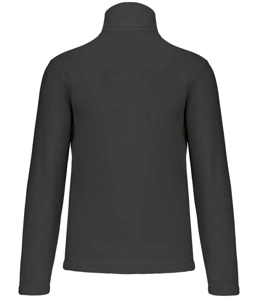 Kariban Enzo Zip Neck Micro Fleece - Dark Grey (KB912)