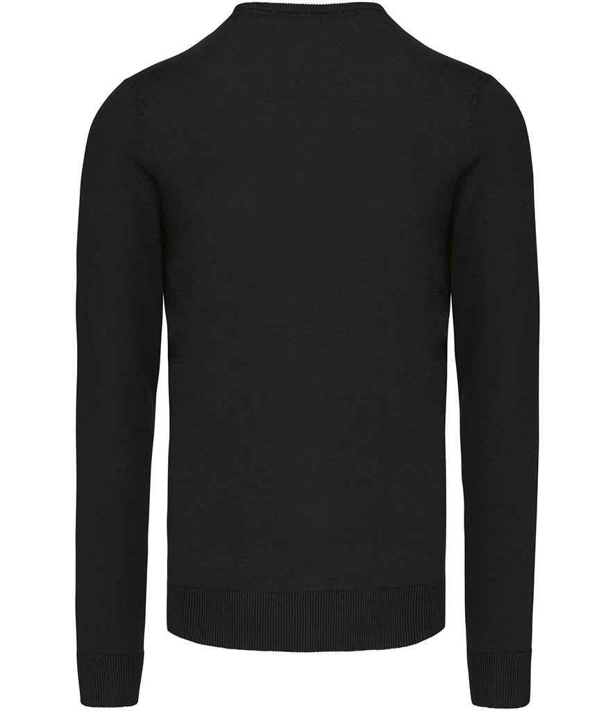 Kariban Cotton Acrylic V Neck Sweater - Black (KB965)