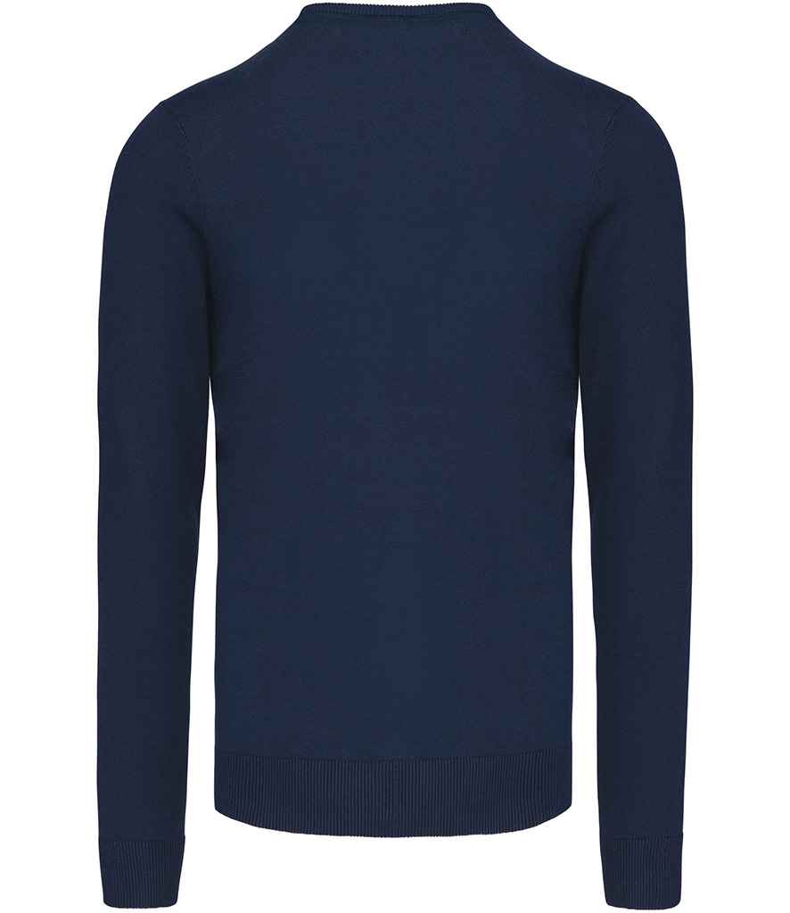 Kariban Cotton Acrylic V Neck Sweater - Navy (KB965)