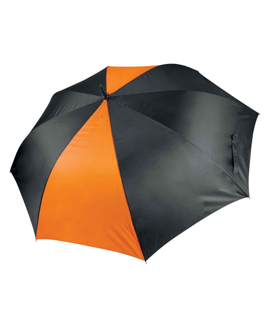 Kimood Large Golf Umbrella - Black/Orange (KI2008)