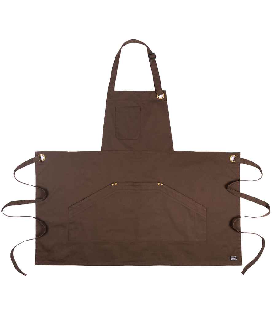 Le Chef Utility Bib Apron - Peat (LE100)
