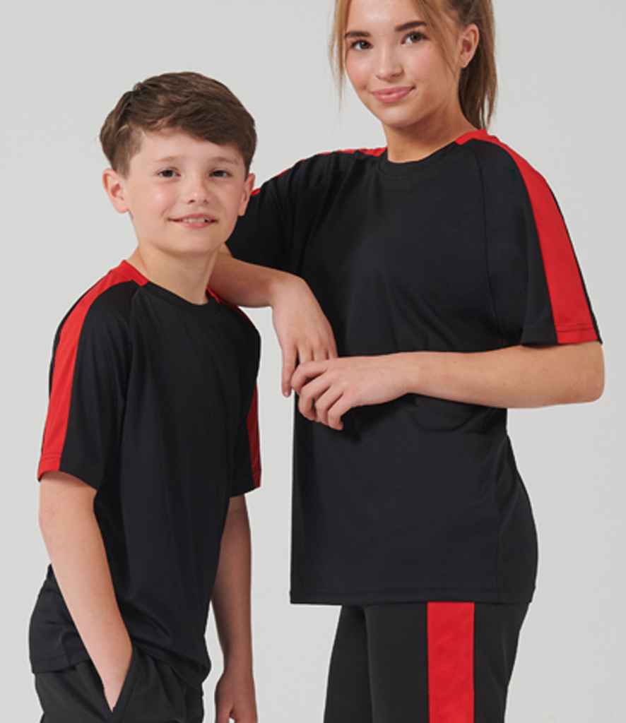 Finden + Hales Finden + Hales Kids Team T-Shirt - Black/Red (LV292)