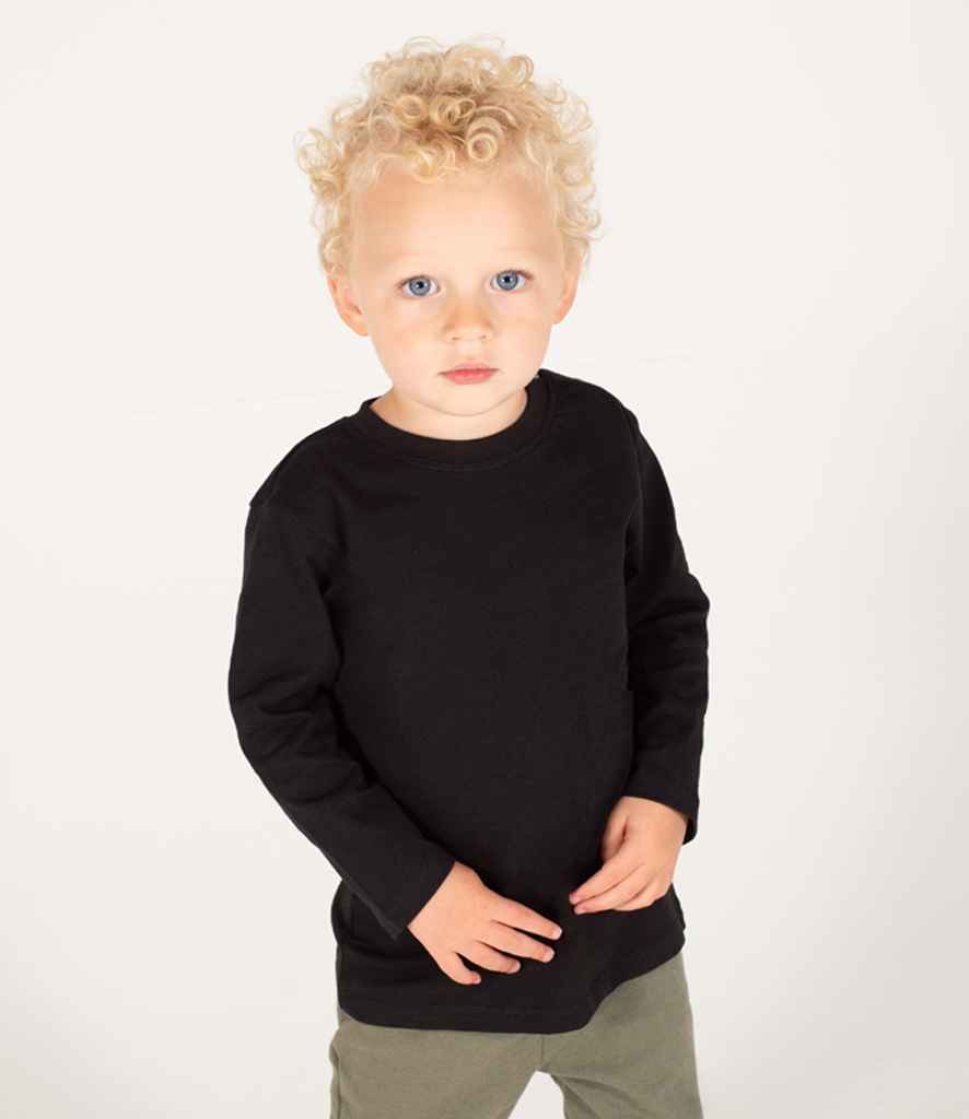 Larkwood Baby/Toddler Long Sleeve T-Shirt - Black (LW21T)