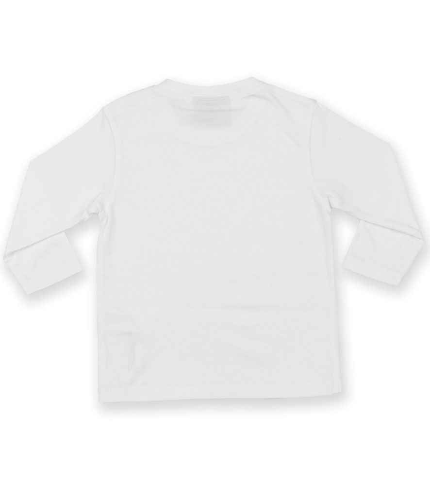 Larkwood Baby/Toddler Long Sleeve T-Shirt - White (LW21T)