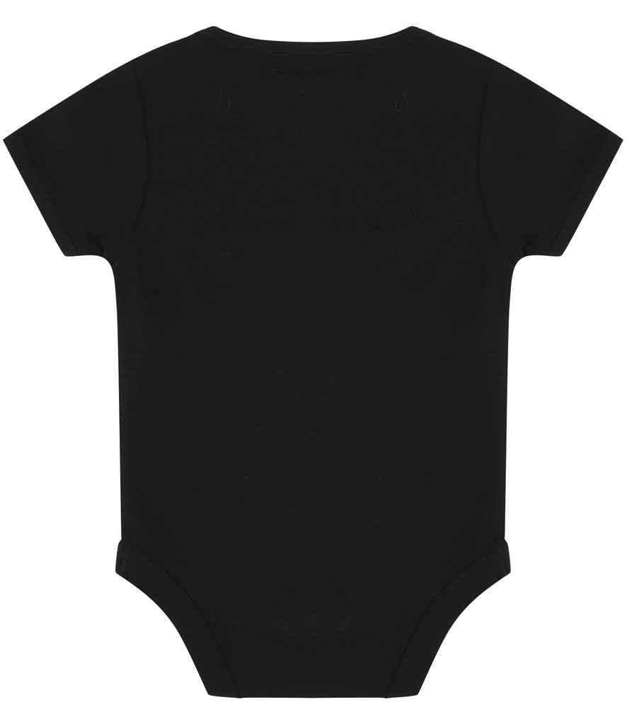 Larkwood Essential Short Sleeve Baby Bodysuit - Black (LW500T)