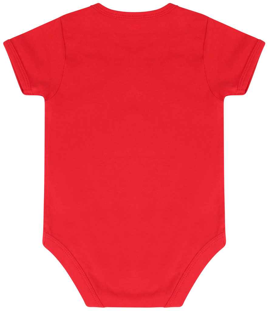 Larkwood Essential Short Sleeve Baby Bodysuit - Red (LW500T)