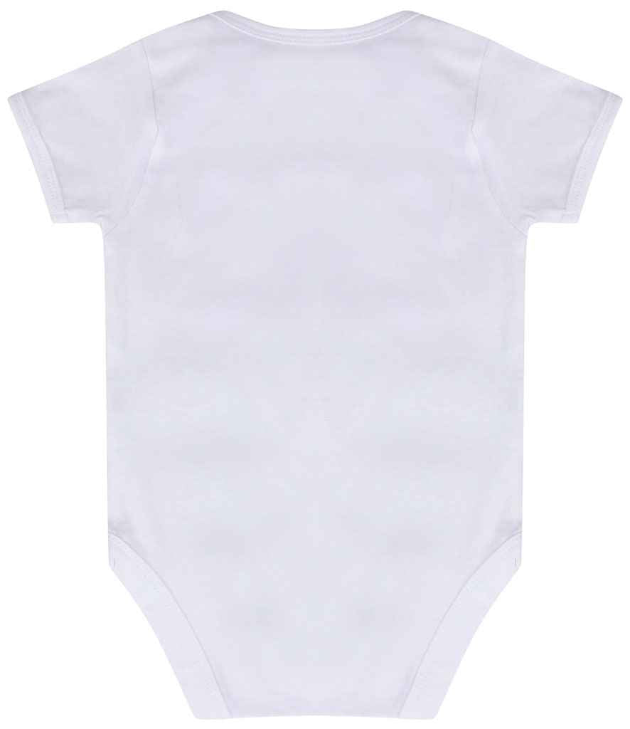 Larkwood Essential Short Sleeve Baby Bodysuit - White (LW500T)